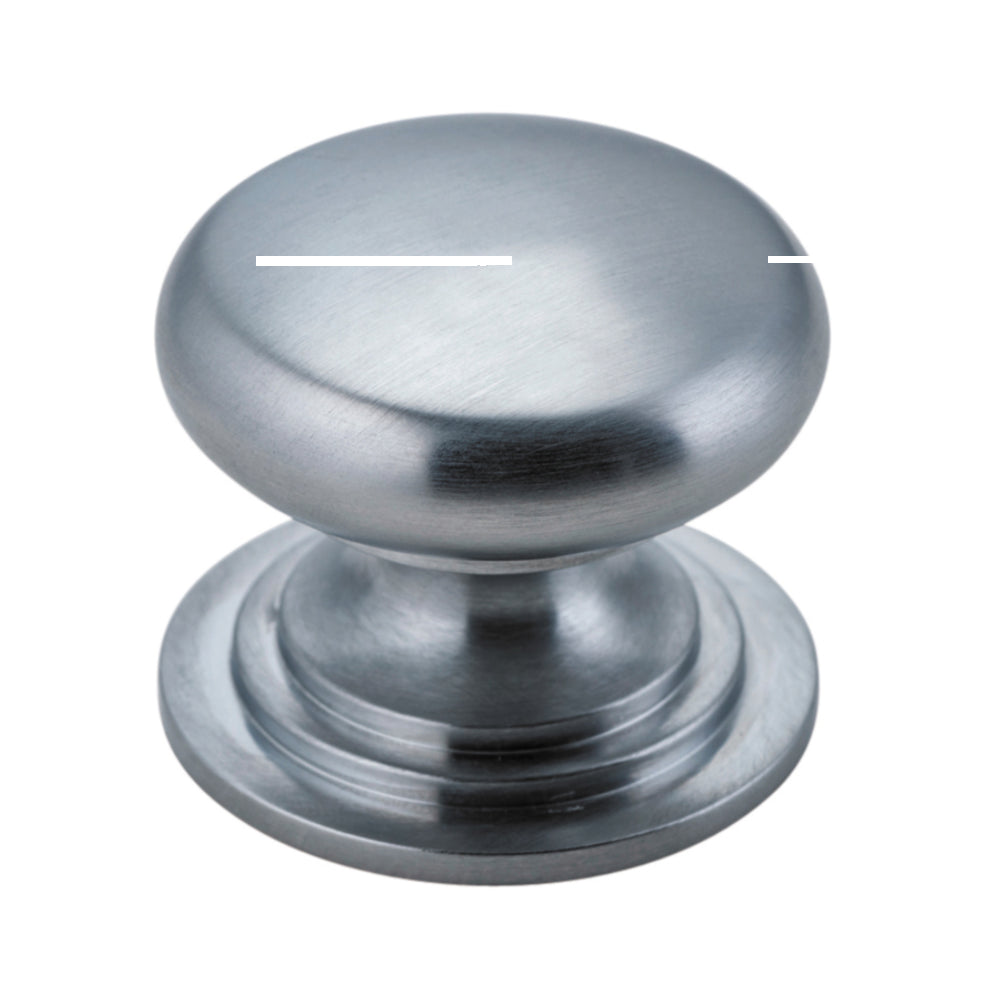 Cupboard Knob Sarlat Brushed Chrome P32xD38mm in Brushed Chrome