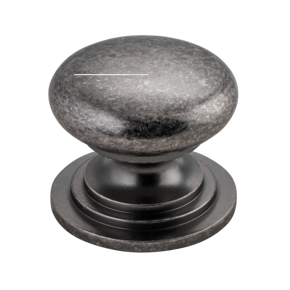 Cupboard Knob Sarlat Distressed Nickel P27xD32mm in Distressed Nickel