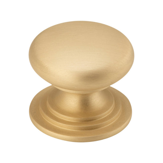 Cupboard Knob Sarlat Brushed Brass P32xD38mm in Brushed Brass