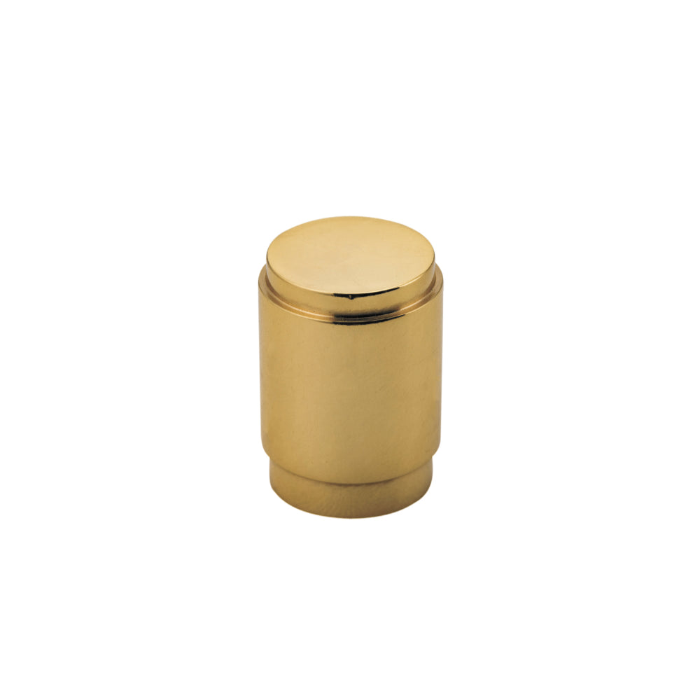 Cupboard Knob Berlin Polished Brass P28xD20mm in Polished Brass