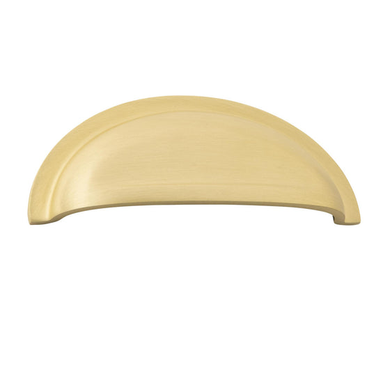 Drawer Pull Sarlat Brushed Gold PVD H38xL96mm CTC64mm in Brushed Gold PVD