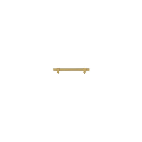 Cabinet Pull Helsinki Brushed Gold PVD L173xP36mm BD11mm CTC128mm in Brushed Gold PVD