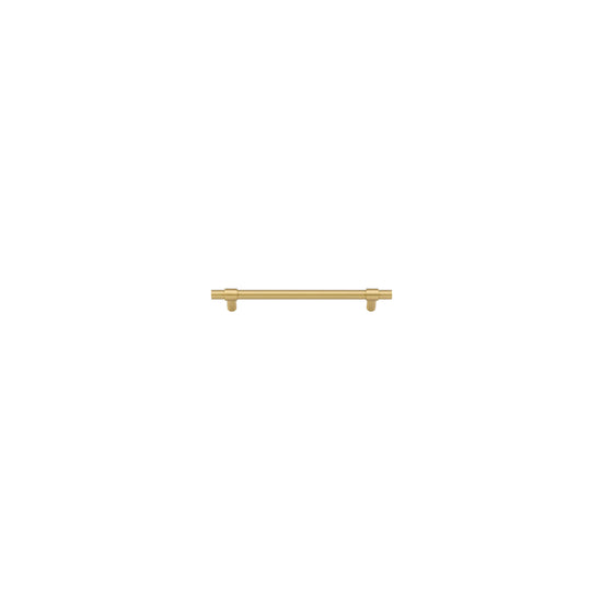 Cabinet Pull Helsinki Brushed Gold PVD L205xP36mm BD11mm CTC160mm in Brushed Gold PVD