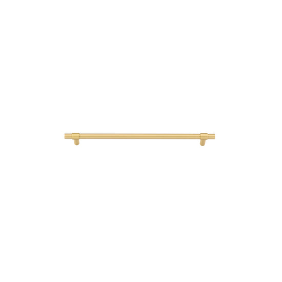 Cabinet Pull Helsinki Brushed Gold PVD L301xP36mm BD11mm CTC256mm in Brushed Gold PVD