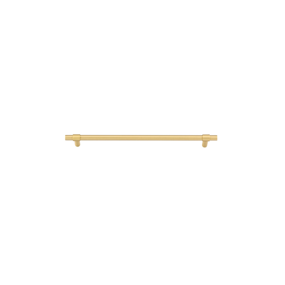 Cabinet Pull Helsinki Brushed Gold PVD L301xP36mm BD11mm CTC256mm in Brushed Gold PVD