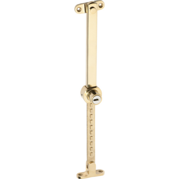 Casement Stay Stainless Steel Telescopic Locking Anti-tarnish Brass L200-295mm in Anti-tarnish Brass