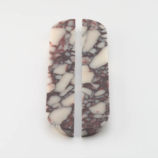 Dot Marble Handle Viola Large in Viola Marble