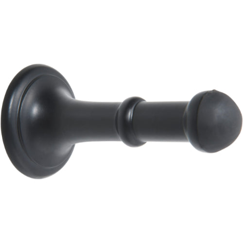 Door Stop Concealed Fix Small Matt Black D43xP80mm in Matt Black