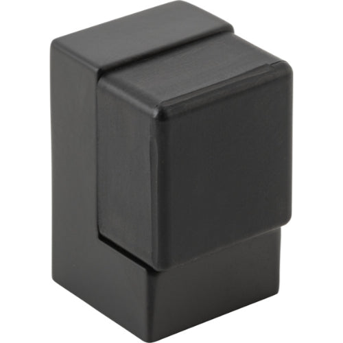 Door Stop Square Matt Black H50xW32xD35mm in Matt Black