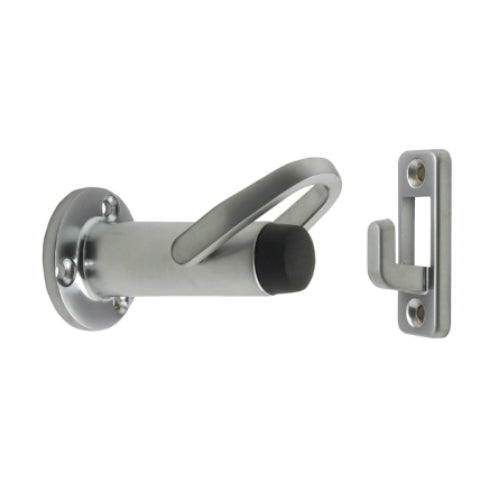 Door Stop / Holder in Satin Chrome