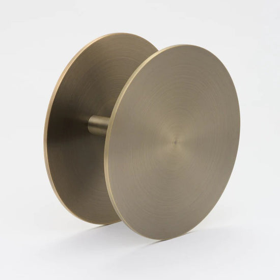 Lo & Co Halo Entry Pull in Aged Brass