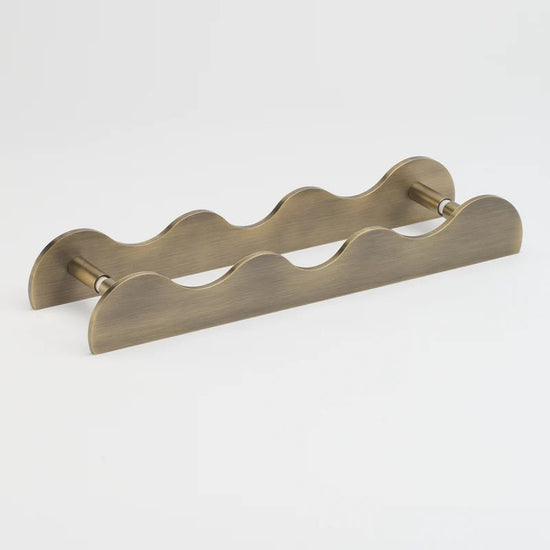 Lo & Co Karu Entry Pull in Aged Brass