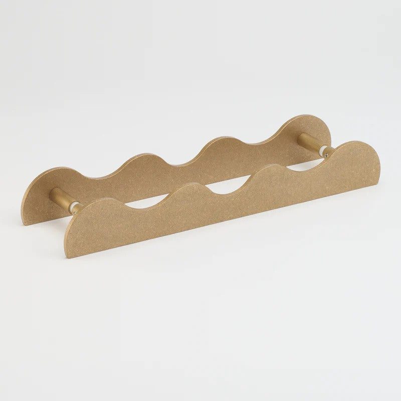 Lo & Co Karu Entry Pull in Tumbled Brass