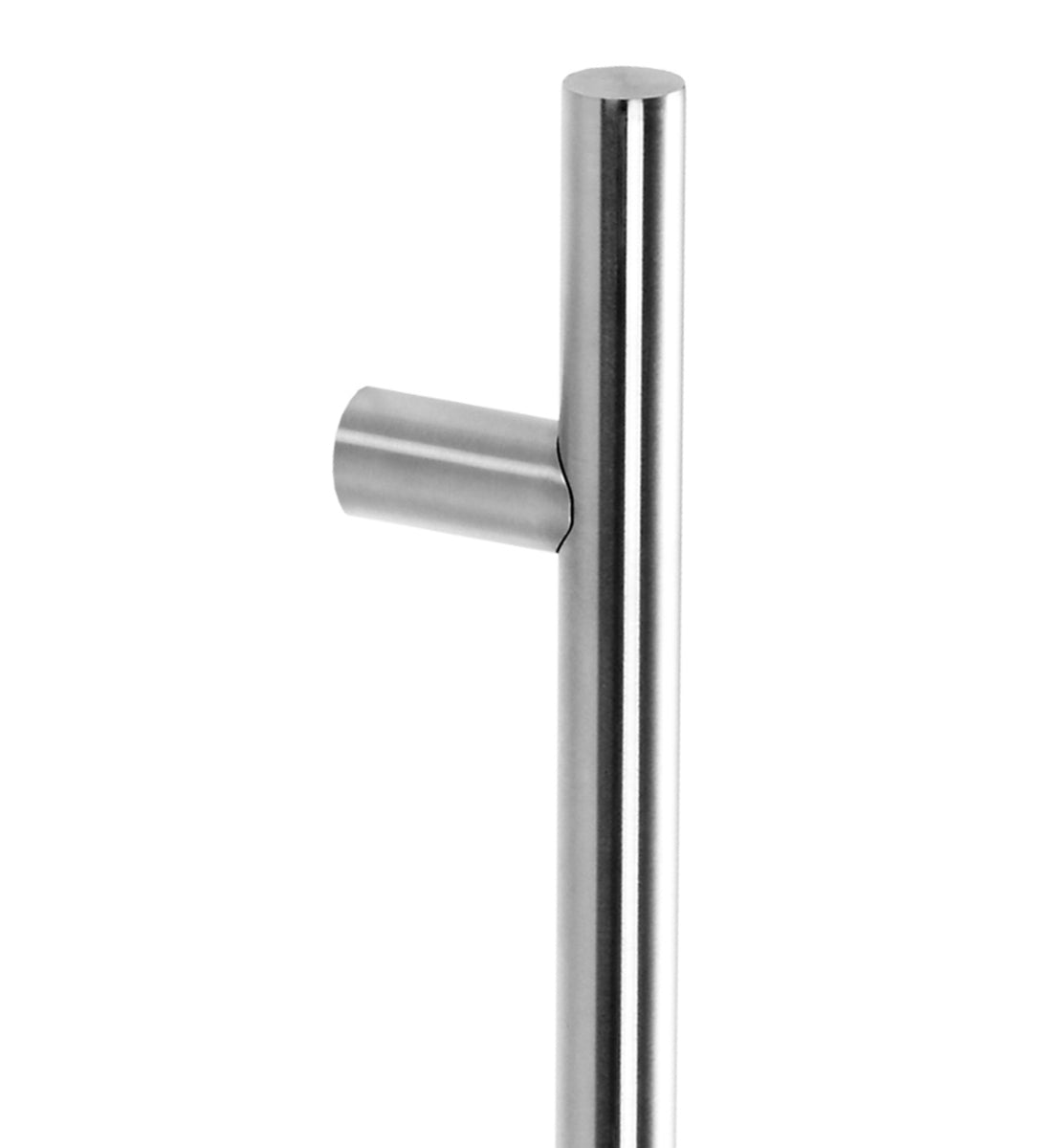 6200 Single Entrance Handle, Rear Disk Fix, 600mm x 32mm, CTC 440mm in Satin Stainless