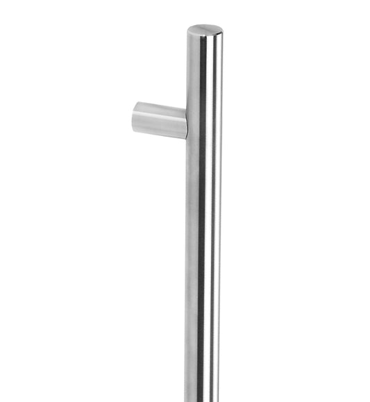 8340 Single Entrance Handle, Rear Disk Fix, 800mm x 32mm, CTC 640mm in Satin Stainless