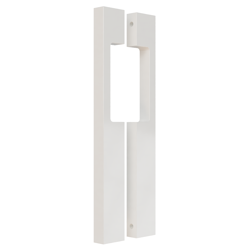 Pair Blade Pull 20mm wide x 50mm projection with cut out 600mm in Powder Coat Colour