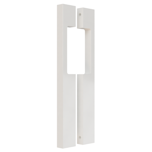 Pair Blade Pull 20mm wide x 50mm projection with cut out 600mm in Powder Coat Colour