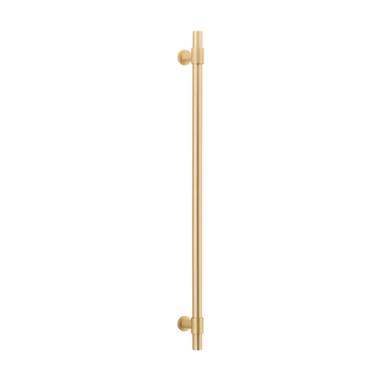 Pull Handle Helsinki Brushed Gold PVD L710xD22xP66mm BP35mm CTC600mm in Brushed Gold PVD