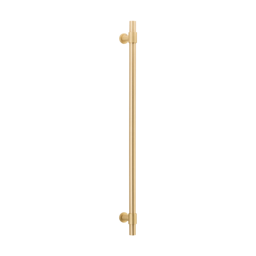 Pull Handle Helsinki Brushed Gold PVD L710xD22xP66mm BP35mm CTC600mm in Brushed Gold PVD