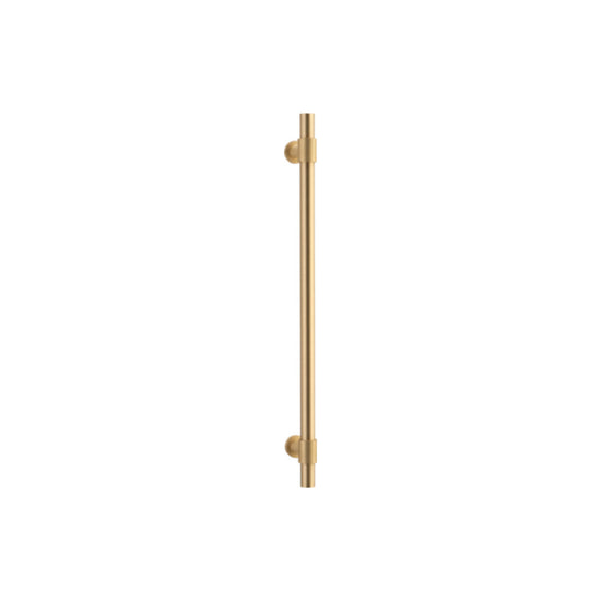 Pull Handle Helsinki Brushed Brass L560xD22xP66mm BP35mm CTC450mm in Brushed Brass