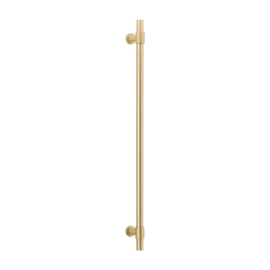 Pull Handle Helsinki Brushed Brass L710xD22xP66mm BP35mm CTC600mm in Brushed Brass