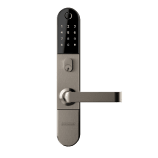 Schlage Omnia Smart Lock, Legge 990 Lock Body, Standard Cylinder to operate Clutch in Backplate in Satin Nickel