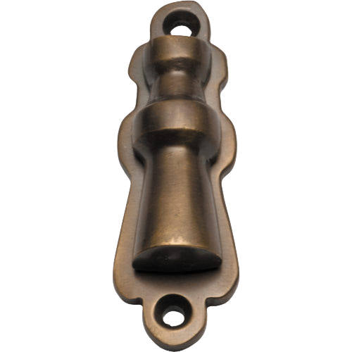 Escutcheon Covered Antique Brass H60xW20mm in Antique Brass