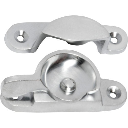 Sash Fastener Classic Satin Chrome L65xW25mm in Satin Chrome