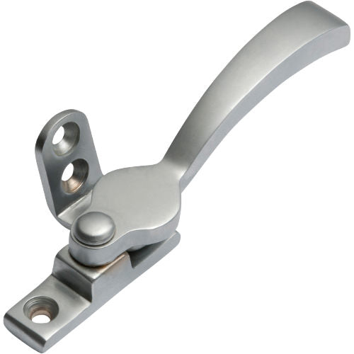 Wedge Fastener Satin Chrome L90xW20xP30mm in Satin Chrome