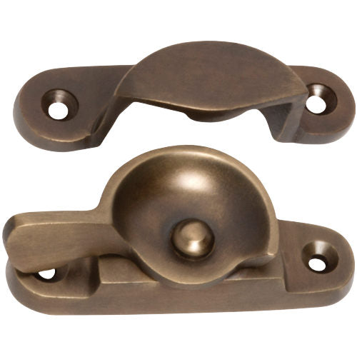 Sash Fastener Classic Antique Brass L65xW25mm in Antique Brass