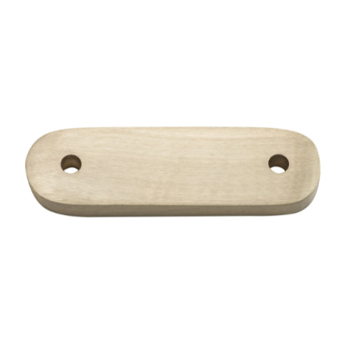 Casement Fastener Spacer Teardrop Satin Brass H55xW16xT6mm CTC 39mm (+/-1mm) in Satin Brass