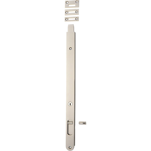 Flush Bolt Locking Satin Nickel H400xW29mm in Satin Nickel