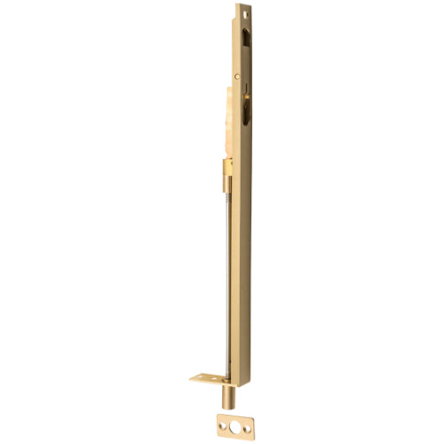 Flush Bolt Satin Brass H300xW19mm 

 in Satin Brass