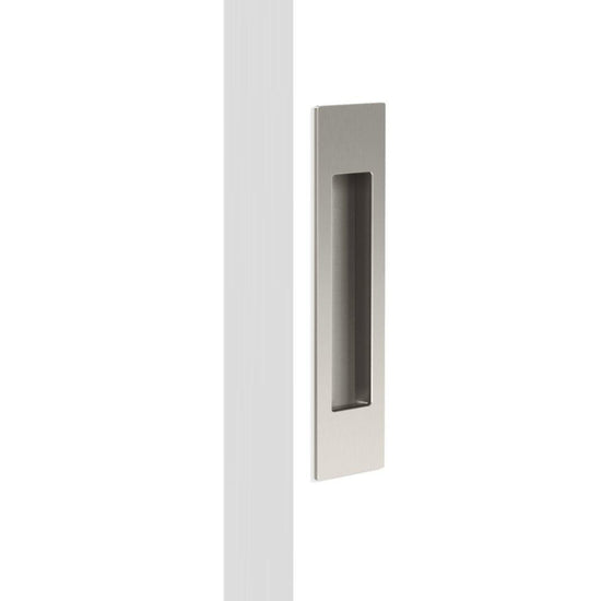 Mardeco  "M" Series Flush Pull (each) H190mm x W45mm x D12mm, Face depth 2mm in Brushed Nickel