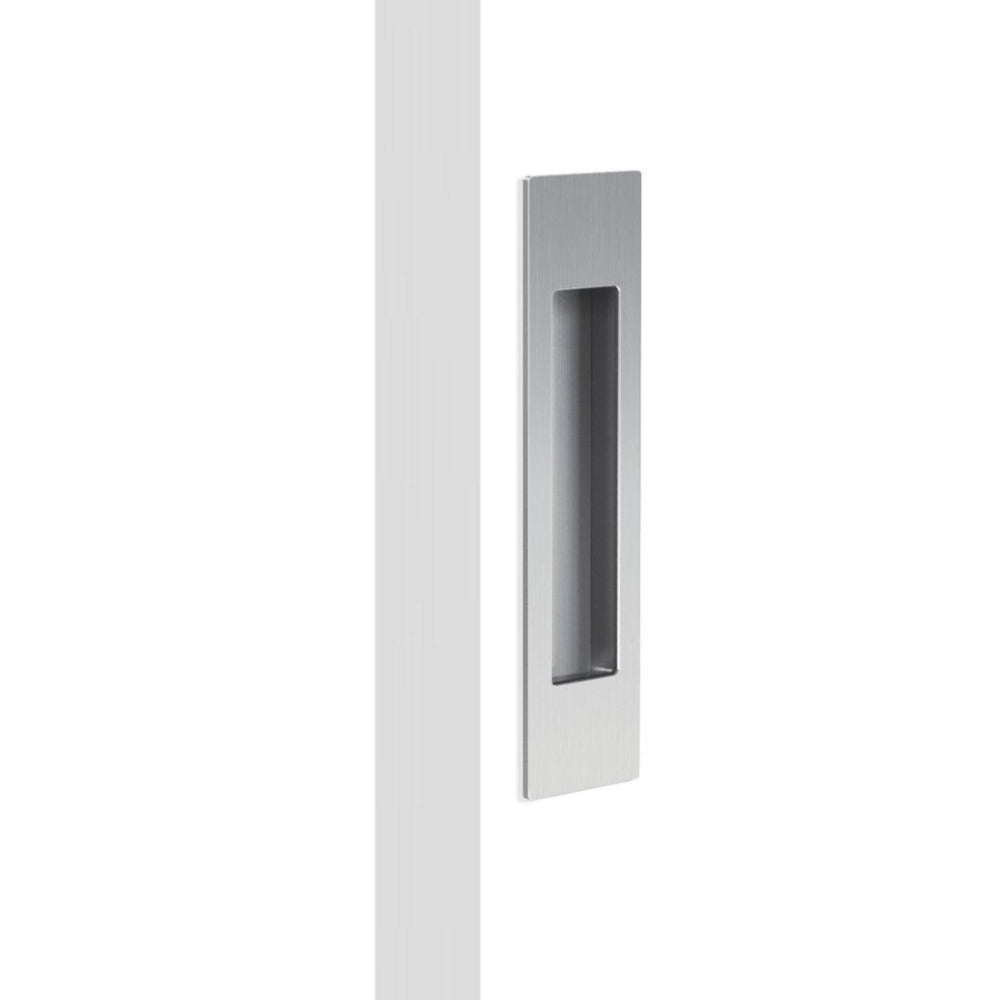 Mardeco  "M" Series Flush Pull (each) H190mm x W45mm x D12mm, Face depth 2mm in Satin Chrome