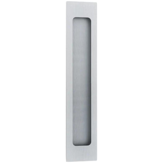 Flush Pull Rectangular Brushed Chrome H225xW45xP2.5mm in Brushed Chrome