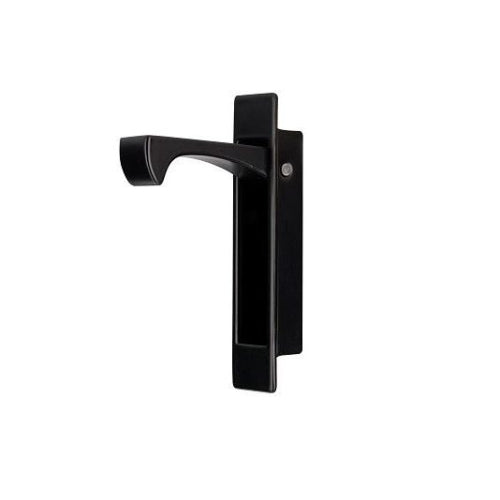 Sliding Door Edge Pull - 90 x 18mm - Concealed Fixing in Black