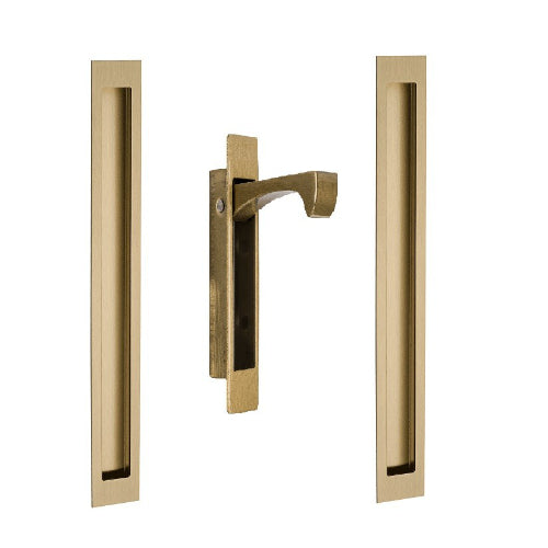 Verve Flush Pull Kit, 200 x 37mm - Includes 2 x 5304 & 1 x 5259 in Satin Brass