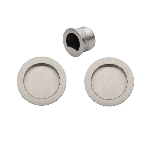 Passage Flush Pull Kit in Satin Chrome