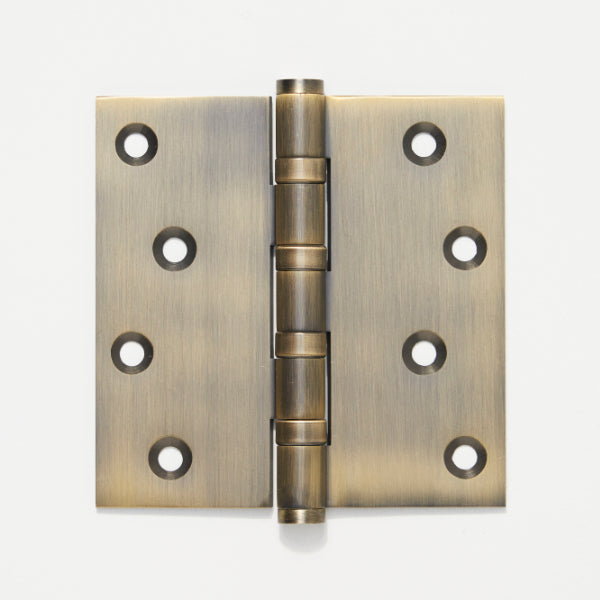 Lo & Co Hinge 100mm x 100mm in Aged Brass