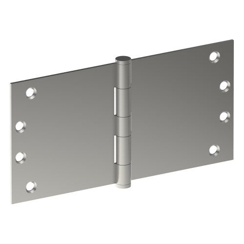 Hinge 100mm x 200mm x 3.5mm, Stainless Steel, Button Tipped, Fixed Pin (w/timber and metal thread Screws) in Satin Stainless