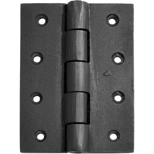 Hinge Cast Iron Matt Black H100xW75mm in Matt Black