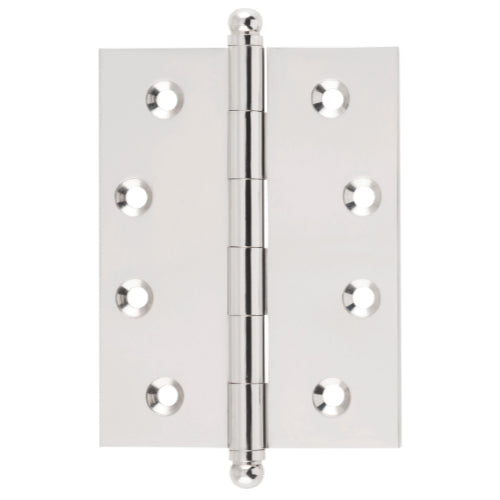 Hinge Loose Pin Polished Nickel H100xW75xT3mm in Polished Nickel