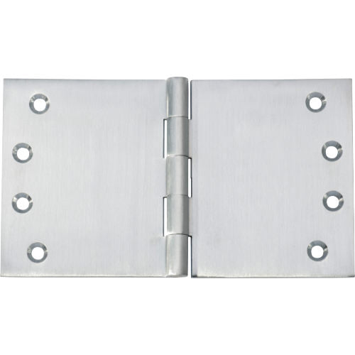 Hinge Broad Butt Satin Chrome H100xW175xT4mm in Satin Chrome