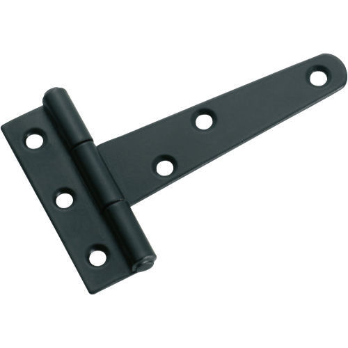 Cabinet Hinge Iron Strap Matt Black H55xL70xW21mm in Matt Black