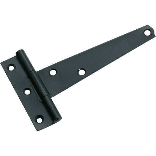 Cabinet Hinge Iron Strap Matt Black H68xL100xW22mm in Matt Black