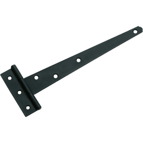 Cabinet Hinge Iron Strap Matt Black H80xL195xW26mm in Matt Black