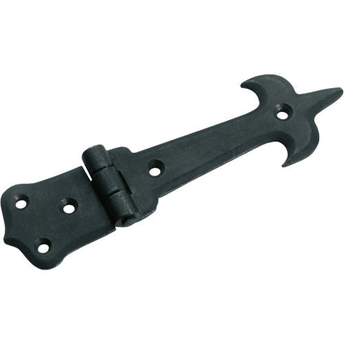 Cabinet Hinge Iron French Matt Black H38xL94xW50mm in Matt Black