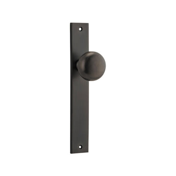 Door Knob Cambridge Rectangular Latch Signature Brass H240xW38xP67mm in Signature Brass