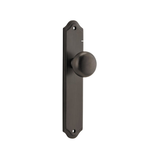 Door Knob Cambridge Shouldered Latch Signature Brass H237xW50xP67mm in Signature Brass